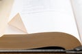 The folded corner of a page, Bookmark, Dog ear Royalty Free Stock Photo