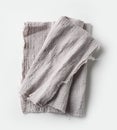 folded cotton napkin