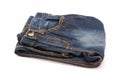 Folded Jeans Royalty Free Stock Photo