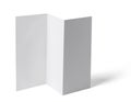 Folded leaflet white blank paper template book Royalty Free Stock Photo