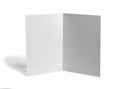 Folded leaflet white blank paper template book Royalty Free Stock Photo