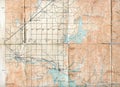 1903 Folded Map Royalty Free Stock Photo