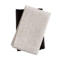 Folded napkins isolated