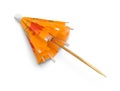 Folded Orange Drink Umbrella