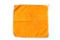 Folded orange towel