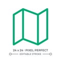 Folded paper sheet colorful line ui icon