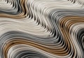 Folded papers form undulating, wave-like patterns, creating a Royalty Free Stock Photo