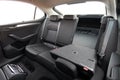 Folded rear seat of the car