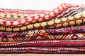 Folded rugs Royalty Free Stock Photo