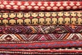 Folded rugs Royalty Free Stock Photo