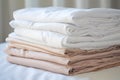 Folded Sheets on Bed