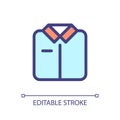 Folded shirt pixel perfect RGB color ui icon