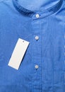 Folded shirt with white tag