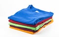 Folded T Shirts Royalty Free Stock Photo