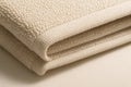Folded terry towel extreme macro diagonal focused on folded edge and dobby border on white Royalty Free Stock Photo