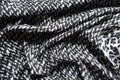 Folded black and white rayon fabric Royalty Free Stock Photo