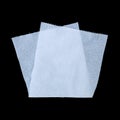 folded tissue paper isolated on black Royalty Free Stock Photo