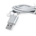 Folded USB lightning cable isolated Royalty Free Stock Photo