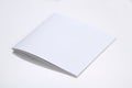 Folded White Blank Brochure Magazine Cover for Mock up Royalty Free Stock Photo