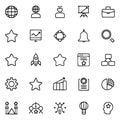 Business and Startup Icon Set â Hand-Drawn Line Vector Royalty Free Stock Photo