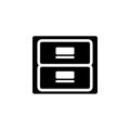 Folder Archive. Cabinet. Drawer Flat Vector Icon