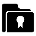 Folder badge glyphs icon