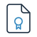 Folder badge line icon