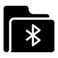 Folder Bluetooth glyphs icon