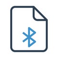 Folder Bluetooth line icon