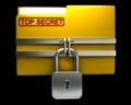 Folder with closed padlock (Top secret)