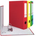 Folder closed, red, chrome, zoomed view Royalty Free Stock Photo