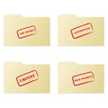 Folder collection 1 Royalty Free Stock Photo