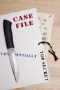 Folder with confidential files Royalty Free Stock Photo