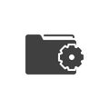 Folder configuration vector icon