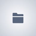 Folder, conteiner, vector best flat icon Royalty Free Stock Photo