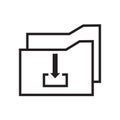 Folder copy, system backup icon