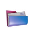 Folder 3d icon isolated Royalty Free Stock Photo