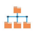 Folder Data Access Icon Cloud Computer Connection Hosting Server Database Synchronize Technology
