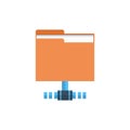 Folder Data Access Icon Cloud Computer Connection Hosting Server Database Synchronize Technology