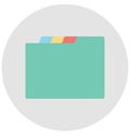 folder, data folder Isolated Vector icon that can be easily edit or modified Royalty Free Stock Photo