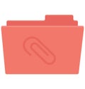 folder, data storage Isolated Vector icon that can be easily edit or modified Royalty Free Stock Photo