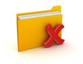 Folder and Delete Sign