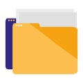 Folder document data icon Royalty Free Stock Photo