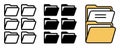 Folder and document icons Royalty Free Stock Photo