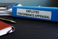 Folder with employee performance appraisal. Royalty Free Stock Photo