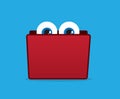 Folder Eyes Royalty Free Stock Photo