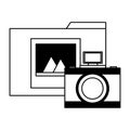 folder file photo camera Royalty Free Stock Photo