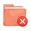 Folder Deletion Royalty Free Stock Photo