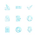 folder , files , directory , search , code , eps icons set vector Royalty Free Stock Photo
