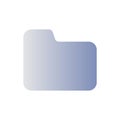 Folder flat gradient color ui icon Royalty Free Stock Photo
